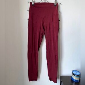 Red Offline by Aerie Real Me 7/8 leggings, size S